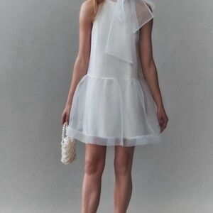 BHLDN Ivory Organza Dress